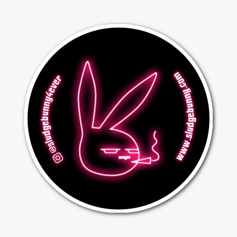 Sludge Bunny Neon Bunny Sticker